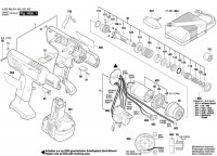 Bosch 0 602 490 462 EXACT 6 Cordless Screw Driver Spare Parts